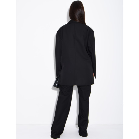 Ensemble de tailleur à blazer oversize à fentes