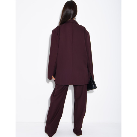 Ensemble de tailleur à blazer oversize à fentes