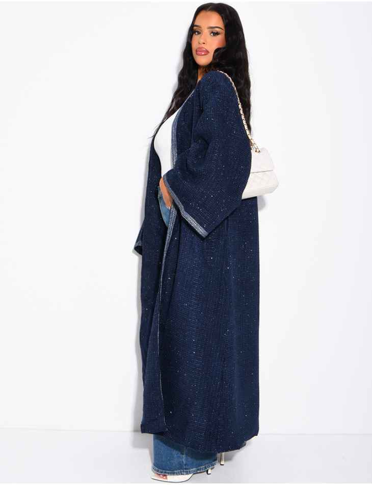 Kimono épais à liseré doré