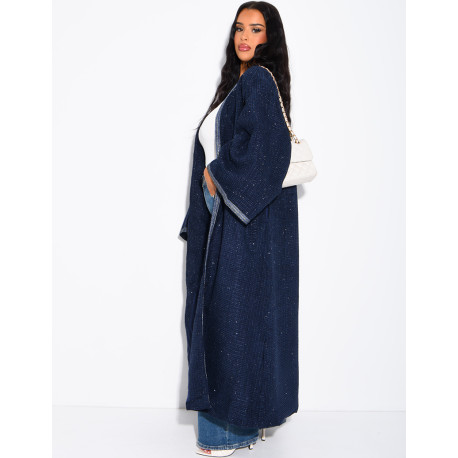 Kimono épais à liseré doré