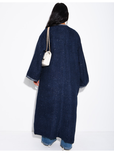 Kimono épais à liseré doré