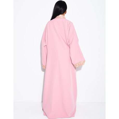 Ensemble robe sans manches et kimono à dorures avec ceinture