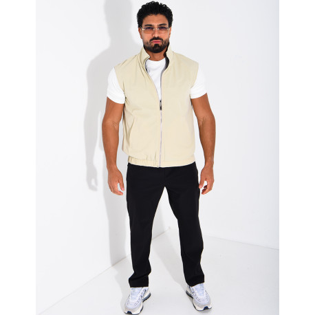 Ensemble en tissu imperméable pantalon et veste sans manches réversible