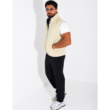 Ensemble en tissu imperméable pantalon et veste sans manches réversible