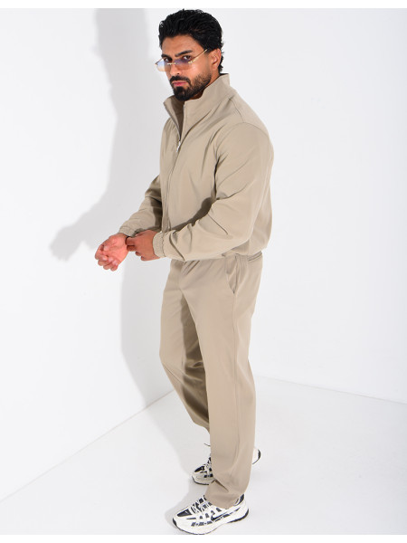 Ensemble veste zippée et pantalon droit