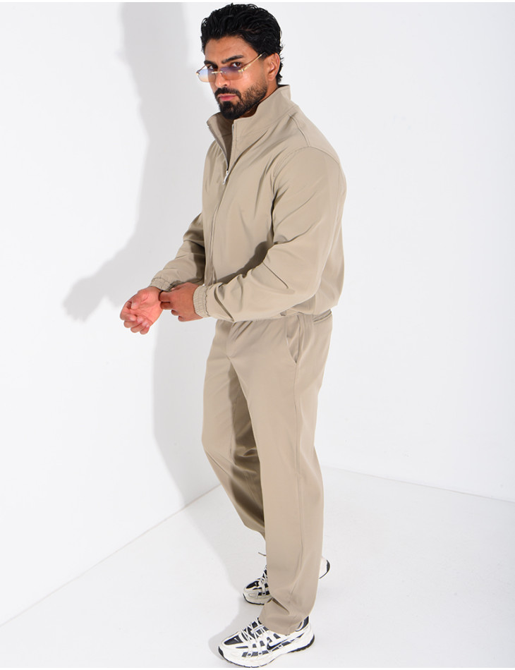 Ensemble veste zippée et pantalon droit