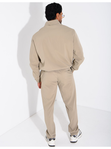 Ensemble veste zippée et pantalon droit