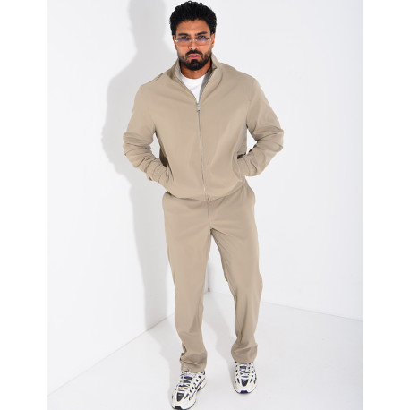 Ensemble veste zippée et pantalon droit