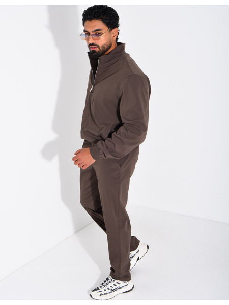 Ensemble veste zippée et pantalon droit