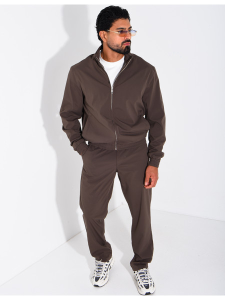 Ensemble veste zippée et pantalon droit