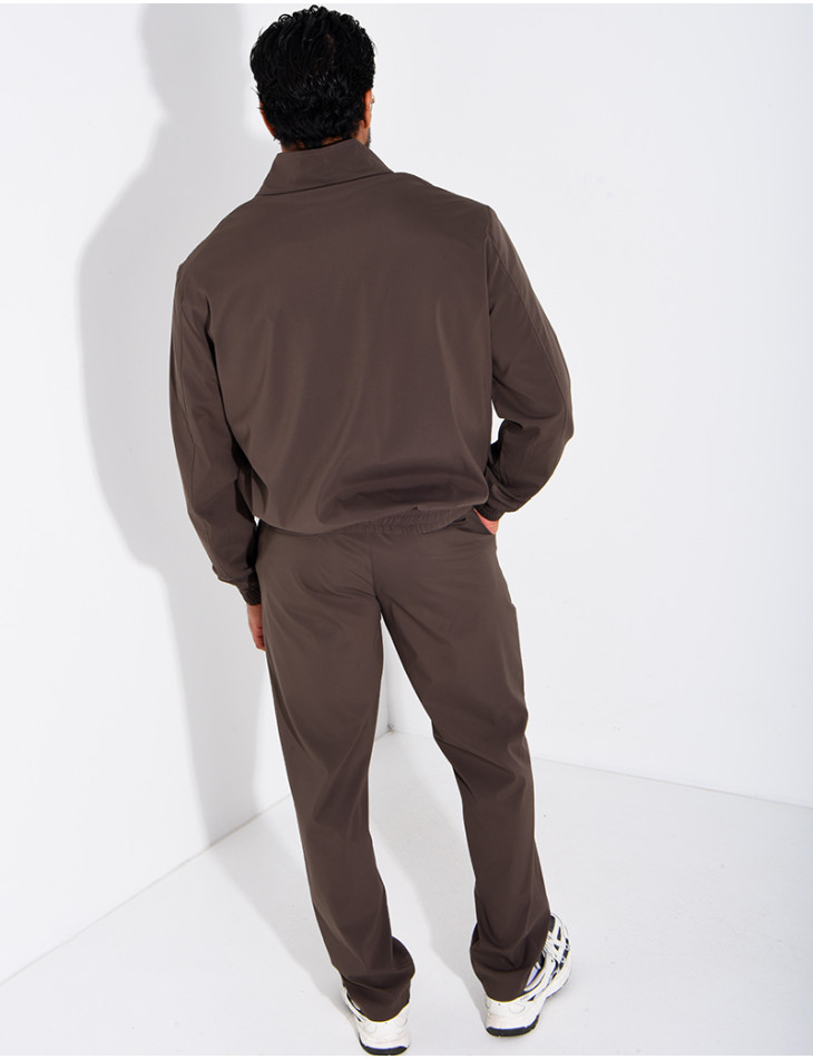 Ensemble veste zippée et pantalon droit