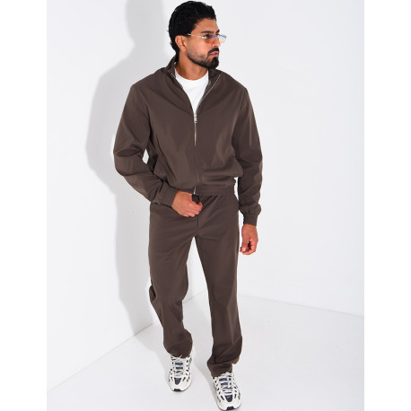 Ensemble veste zippée et pantalon droit