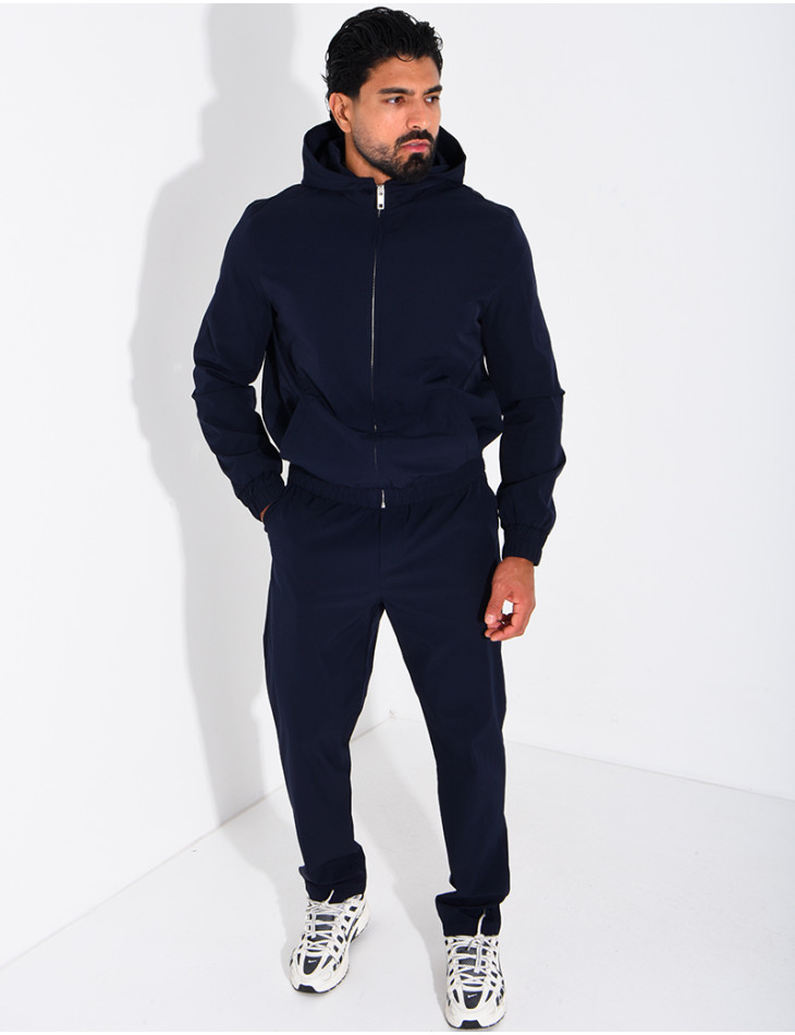 Ensemble en tissu imperméable pantalon et veste à capuche