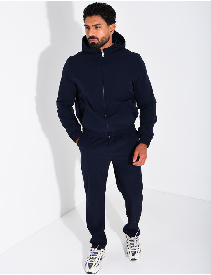 Ensemble en tissu imperméable pantalon et veste à capuche