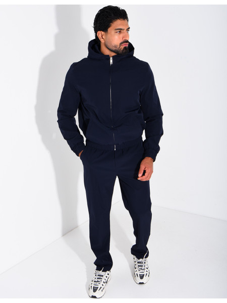 Ensemble en tissu imperméable pantalon et veste à capuche