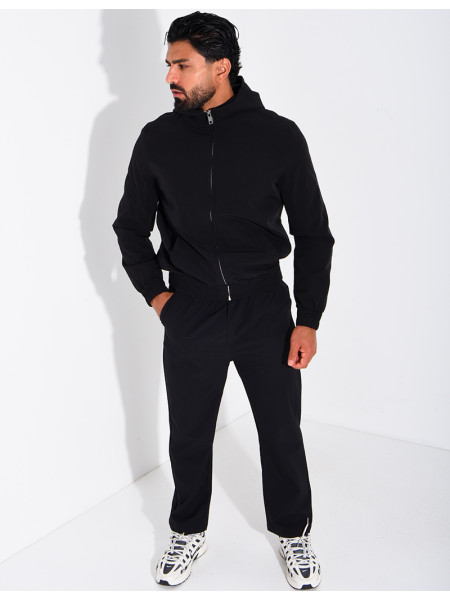 Ensemble en tissu imperméable pantalon et veste à capuche