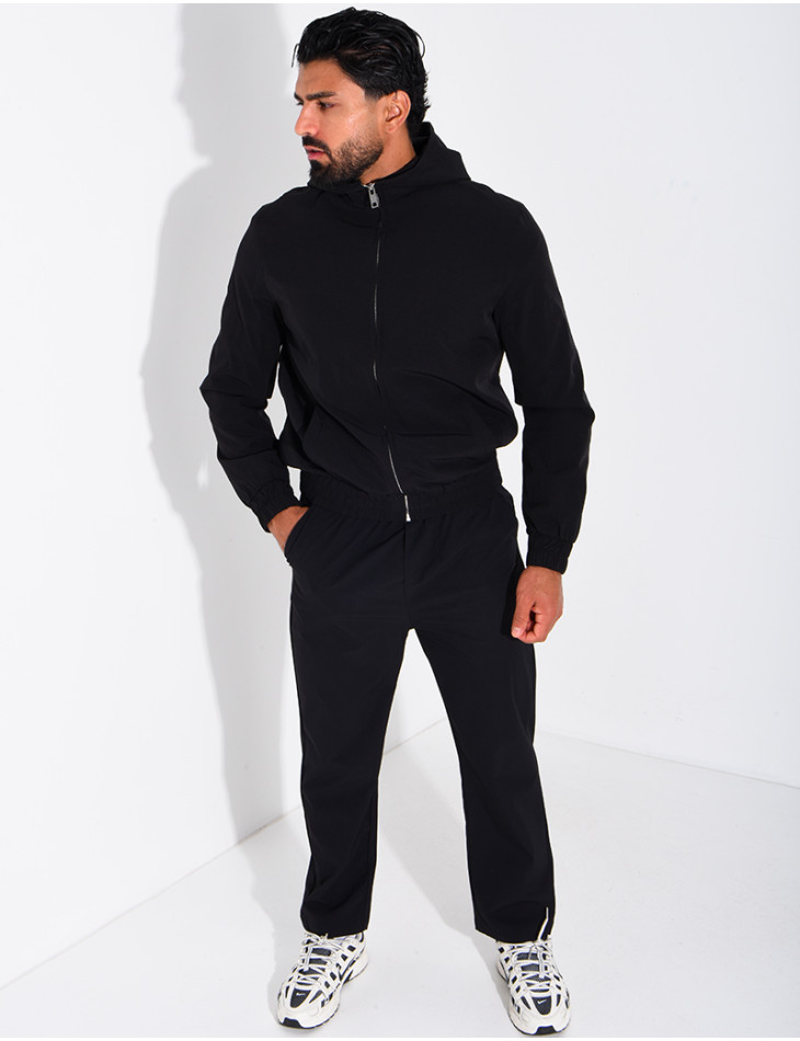 Ensemble en tissu imperméable pantalon et veste à capuche