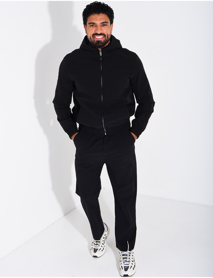 Ensemble en tissu imperméable pantalon et veste à capuche