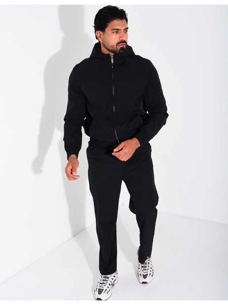 Ensemble en tissu imperméable pantalon et veste à capuche
