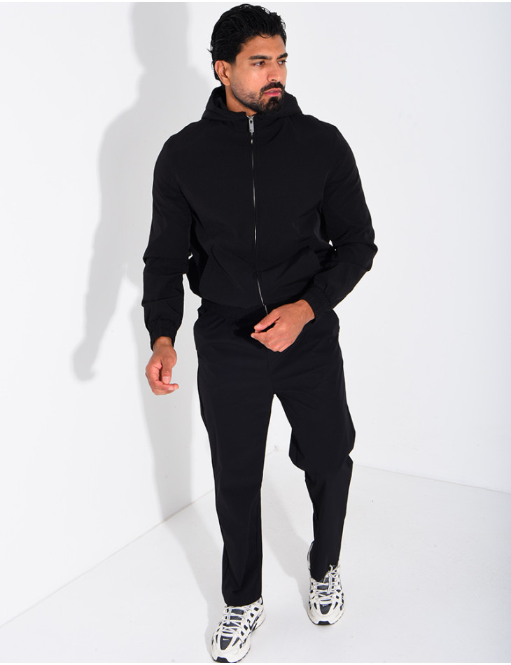 Ensemble en tissu imperméable pantalon et veste à capuche