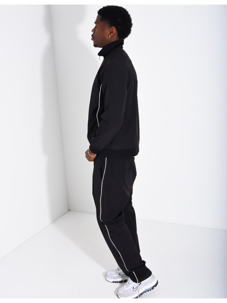 Ensemble à bande en tissu imperméable pantalon et veste