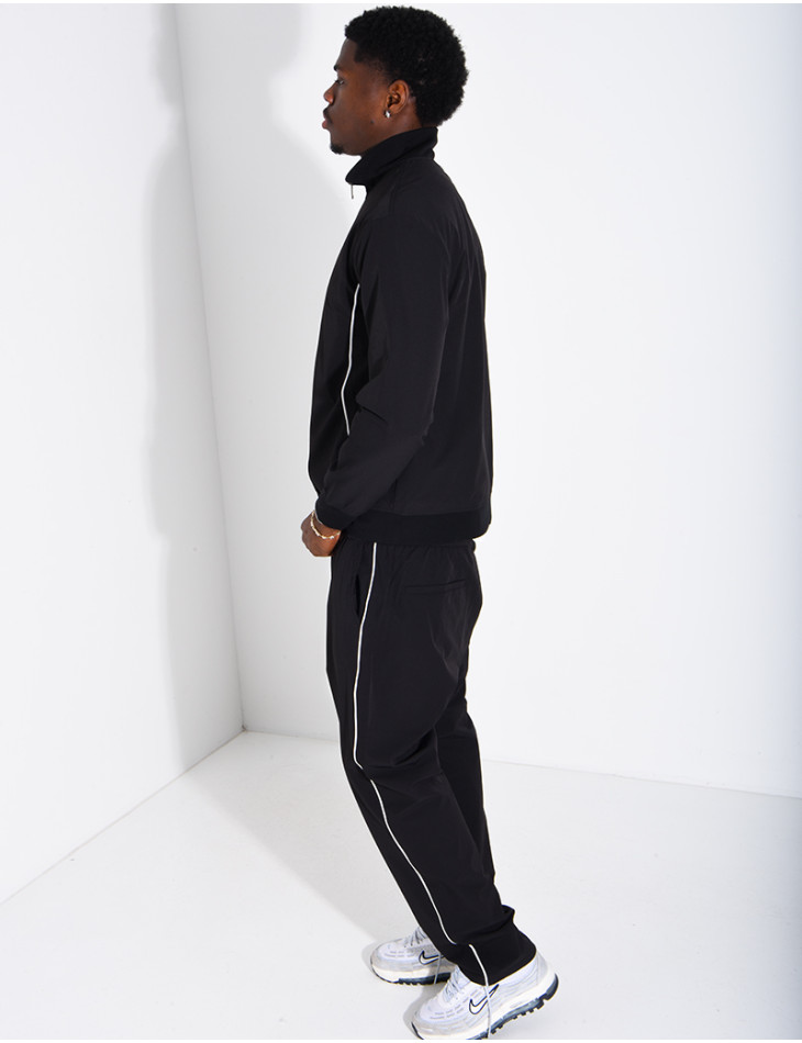 Ensemble à bande en tissu imperméable pantalon et veste
