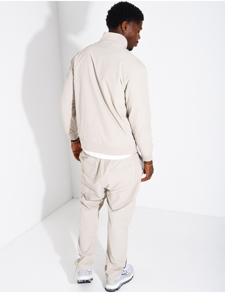 Ensemble à bande en tissu imperméable pantalon et veste