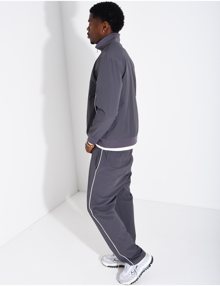 Ensemble à bande en tissu imperméable pantalon et veste