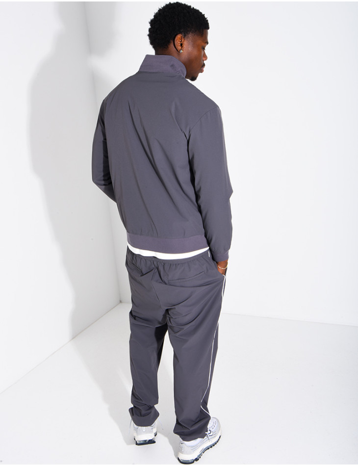 Ensemble à bande en tissu imperméable pantalon et veste