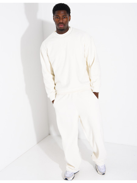 Ensemble épais pantalon et sweat col rond