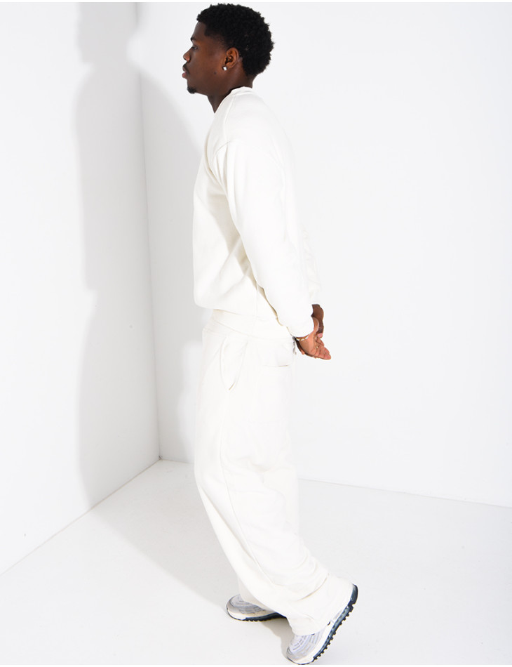 Ensemble épais pantalon et sweat col rond