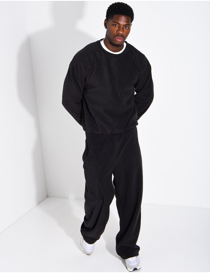 Dickes Fleece-Set (Hose und Sweatshirt mit Rundhalsausschnitt)