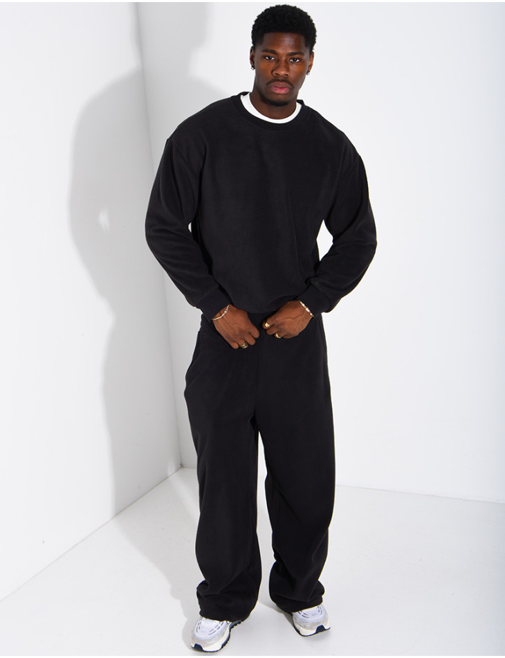 Dickes Fleece-Set (Hose und Sweatshirt mit Rundhalsausschnitt)
