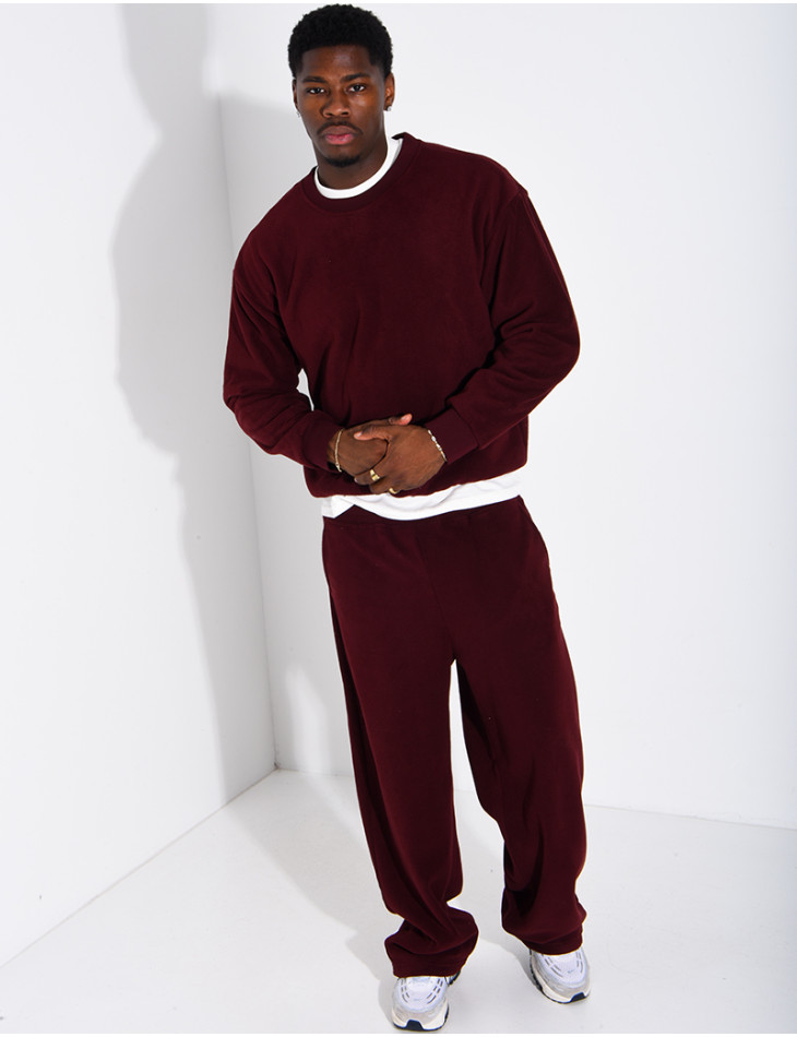 Ensemble épais pantalon et sweat col rond