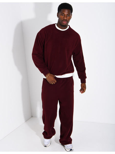 Ensemble épais pantalon et sweat col rond