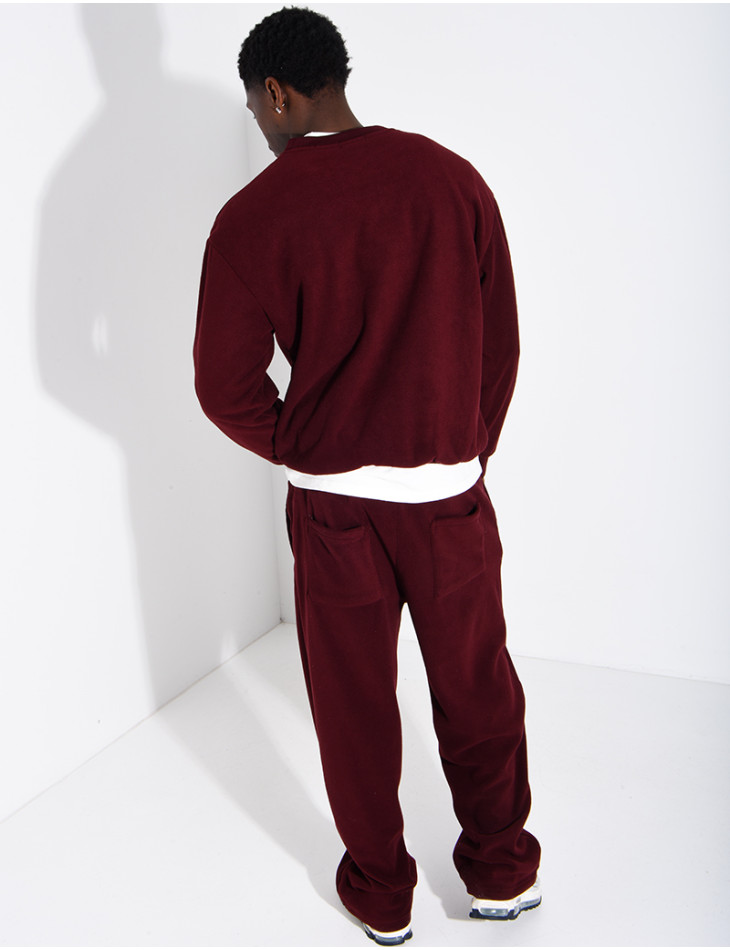 Ensemble épais pantalon et sweat col rond