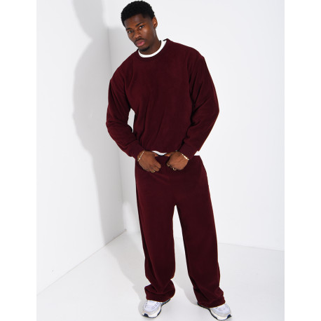 Ensemble épais pantalon et sweat col rond