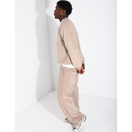 Ensemble épais pantalon et sweat col rond