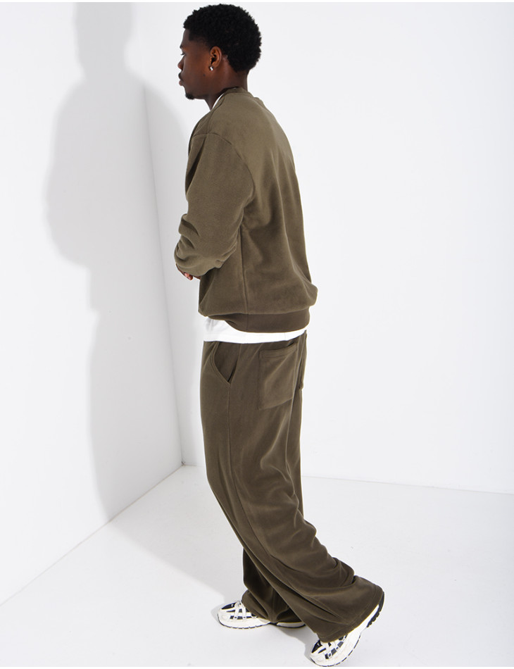 Ensemble épais pantalon et sweat col rond
