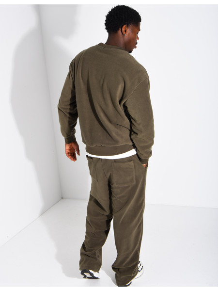 Ensemble épais pantalon et sweat col rond
