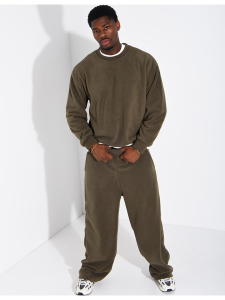 Ensemble épais pantalon et sweat col rond