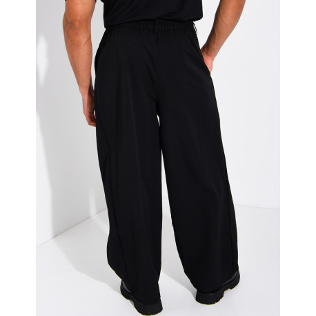 Pantalon large à taille élastique