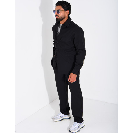 Ensemble pantalon et chemise manches longues