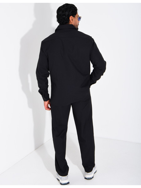 Ensemble pantalon et chemise manches longues