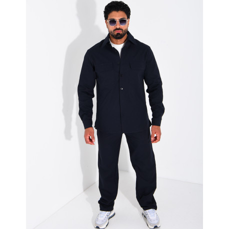 Ensemble pantalon et chemise manches longues