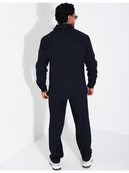 Ensemble pantalon et chemise manches longues