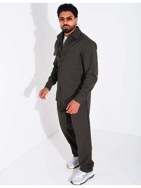 Ensemble pantalon et chemise manches longues