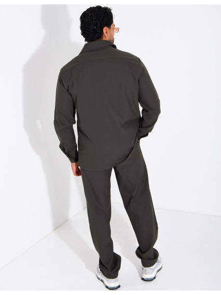 Ensemble pantalon et chemise manches longues