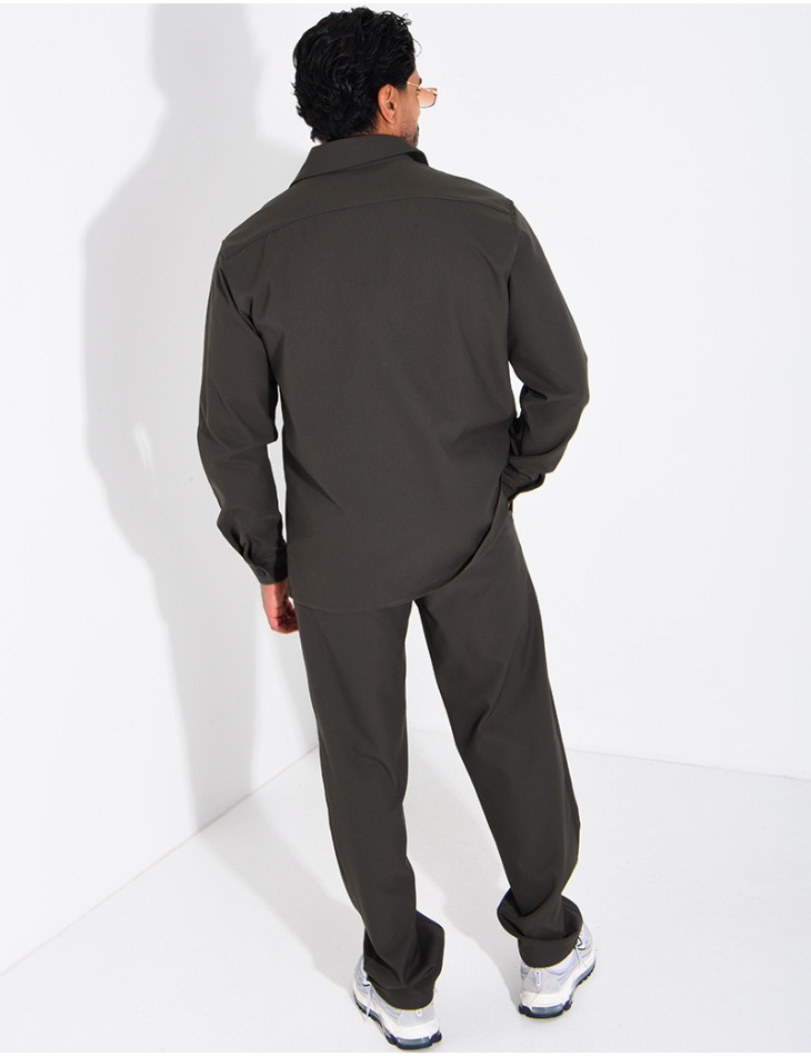 Ensemble pantalon et chemise manches longues