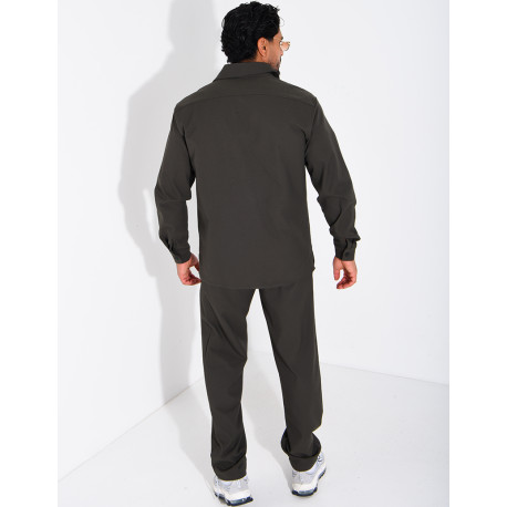 Ensemble pantalon et chemise manches longues